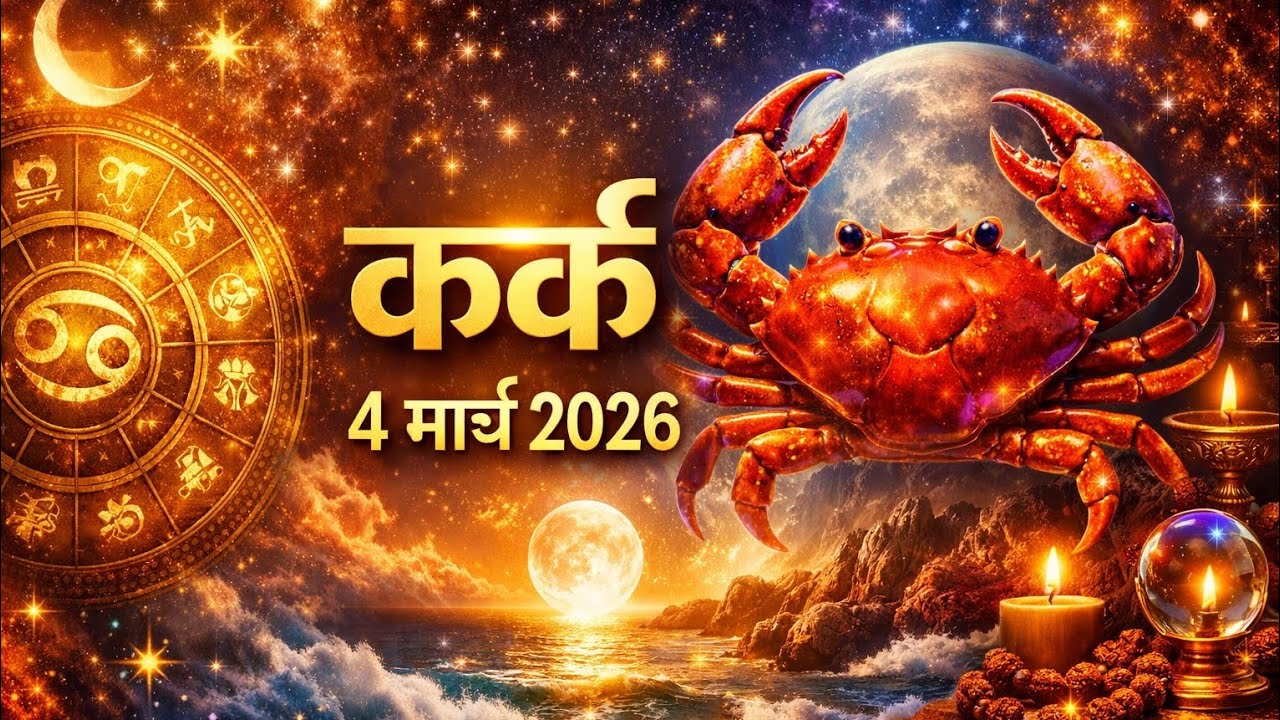 कर्क राशि 4 मार्च 2026 | Kark Rashi 4 March 2026 Kark Rashi Aaj Ka Kark Rashifal | #CancerHoroscope