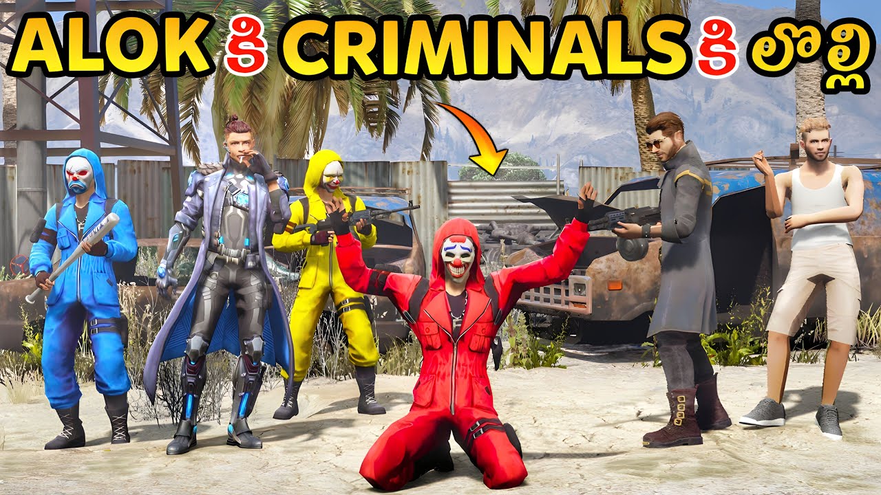 Biggest Fight Between Alok And Chrono In Gta 5 | Gta x Freefire | Gta 5 Gameplay In Telugu #23