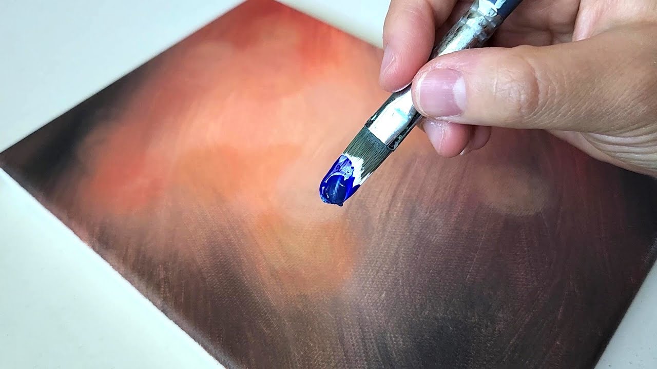 Как очень легко рисовать цветы / Акриловая живопись для начинающих рисовать