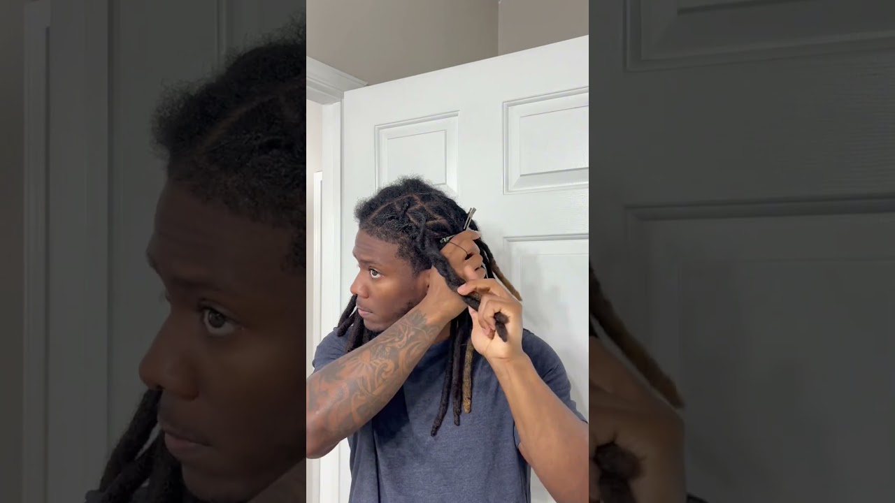 BARREL TWIST HAIRSTYLE TUTORIAL. #shorts #dreadlocks