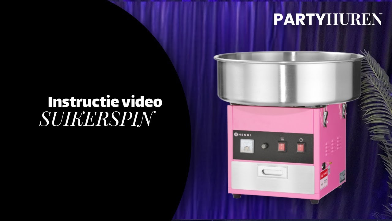 Instructie video - Hoe werkt de Suikerspin? | Partyhuren.nl