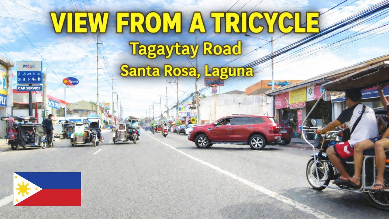 Amazing Tricycle Ride in the Philippines | Balibago to Nuvali
