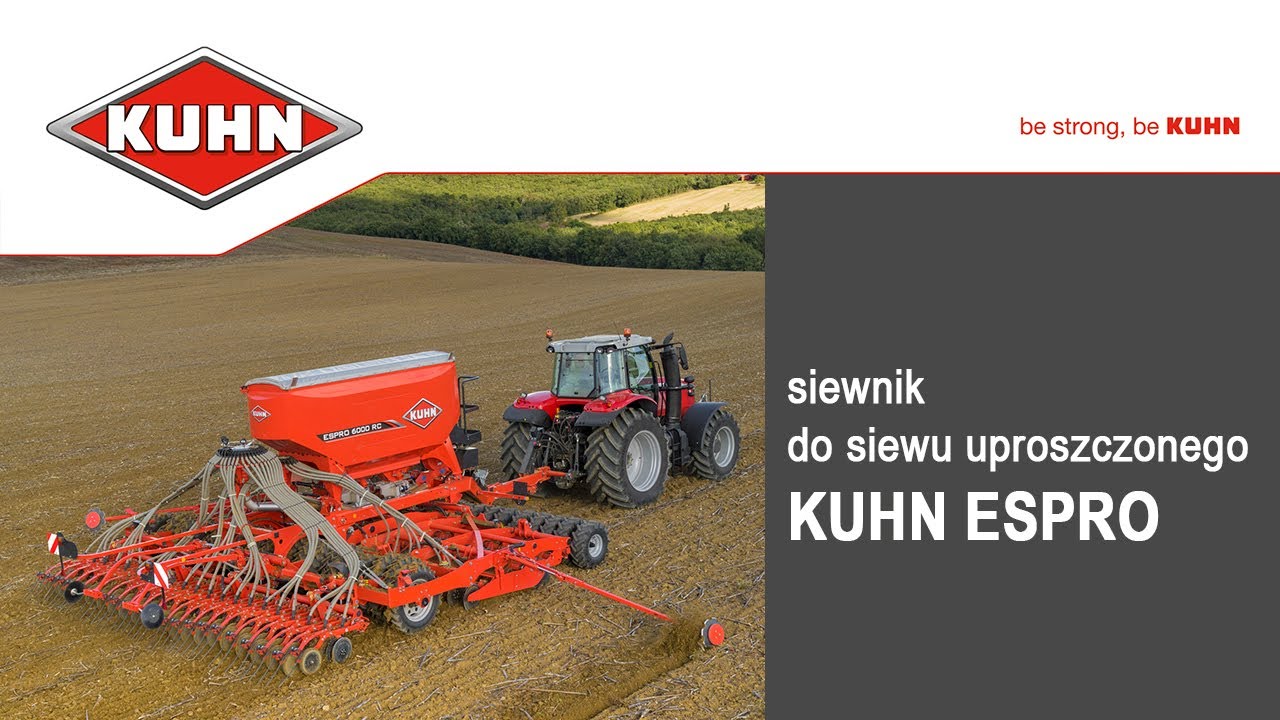 Siewnik do siewu uproszczonego KUHN ESPRO | szybki i wydajny wysiew