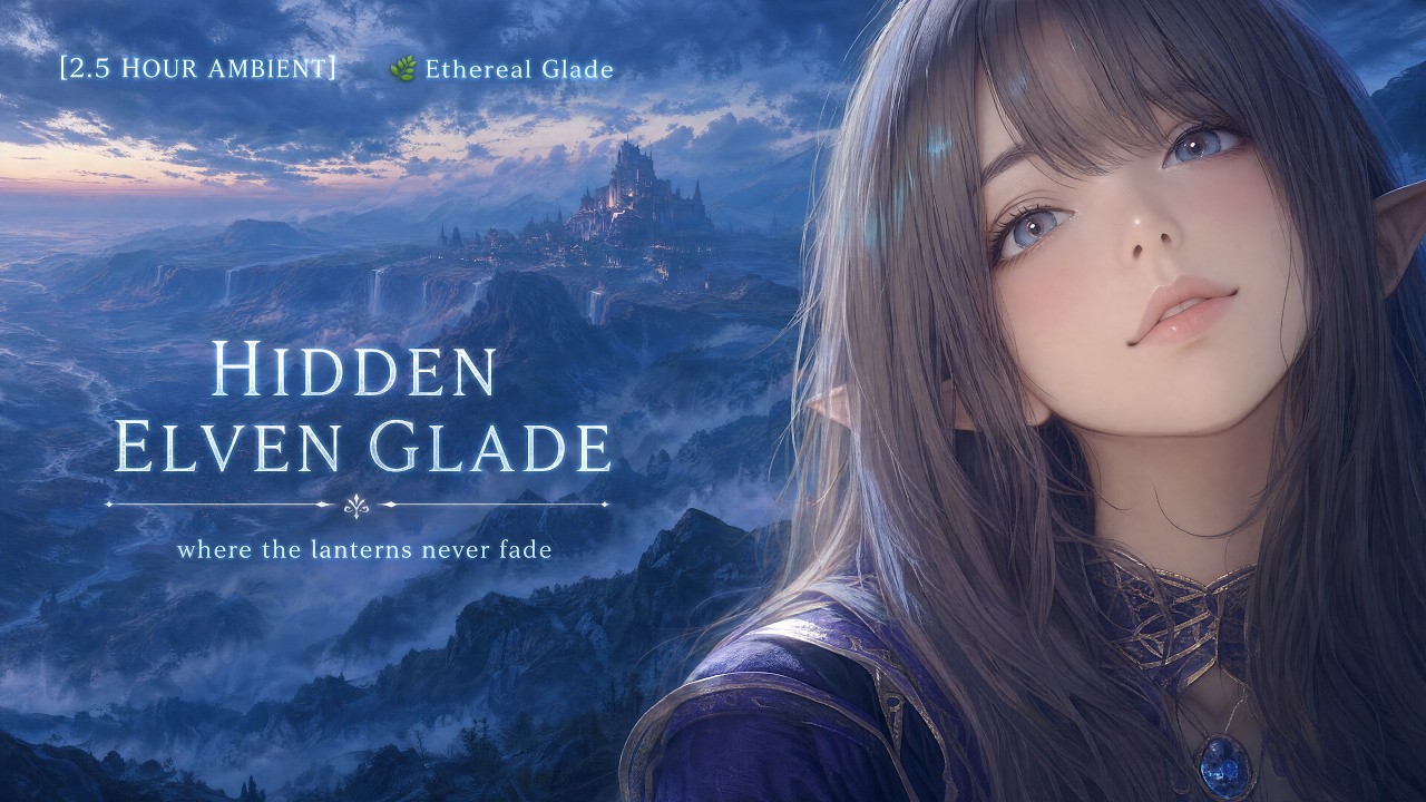 Hidden Elven Glade🌙 Vast Fantasy Valley Music for Deep Sleep, Study & Relaxation | Medieval Ambience