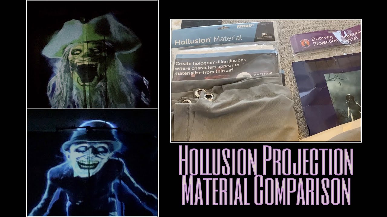 Hollusion Projection Material Comparison | Halloween Decorating | Digital Decorations | Atmosfx