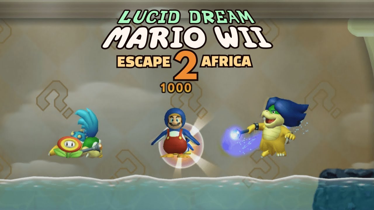 Lucid Dream MARIO WII Escape 2 Africa #28 Walkthrough 100%