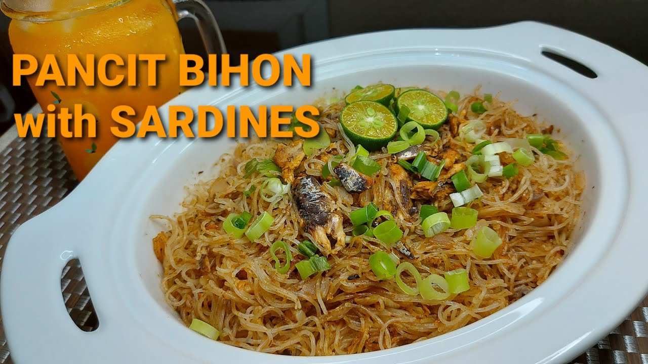PANCIT BIHON with SARDINES | SIMPLENG LUTO BY MALOU #Pancitsardinas #Budgetmealrecipe