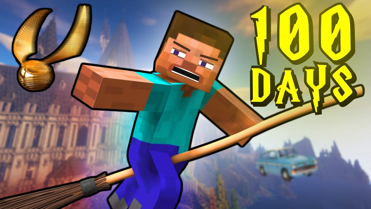 I Spent 100 Days in Harry Potter Minecraft