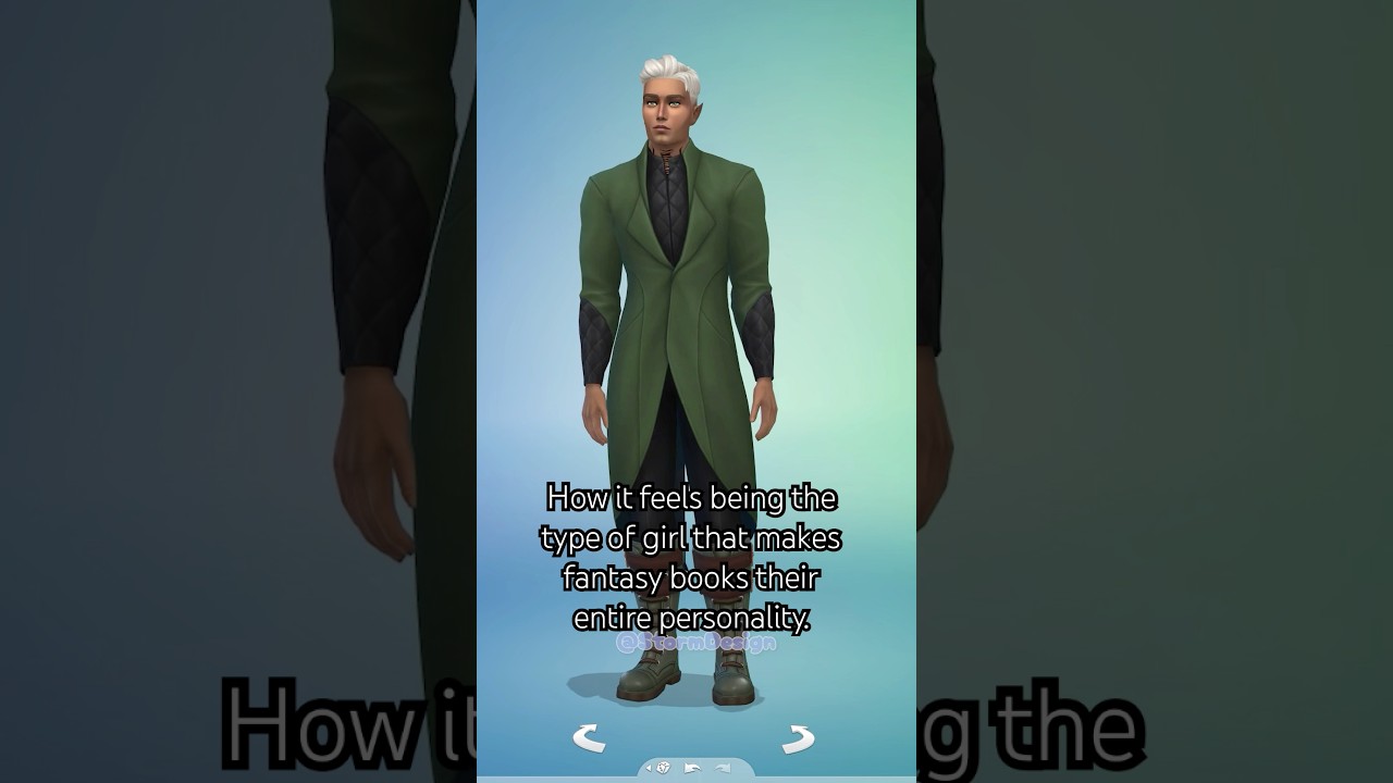 Making Fantasy books my entire personality&hellip;in The Sims