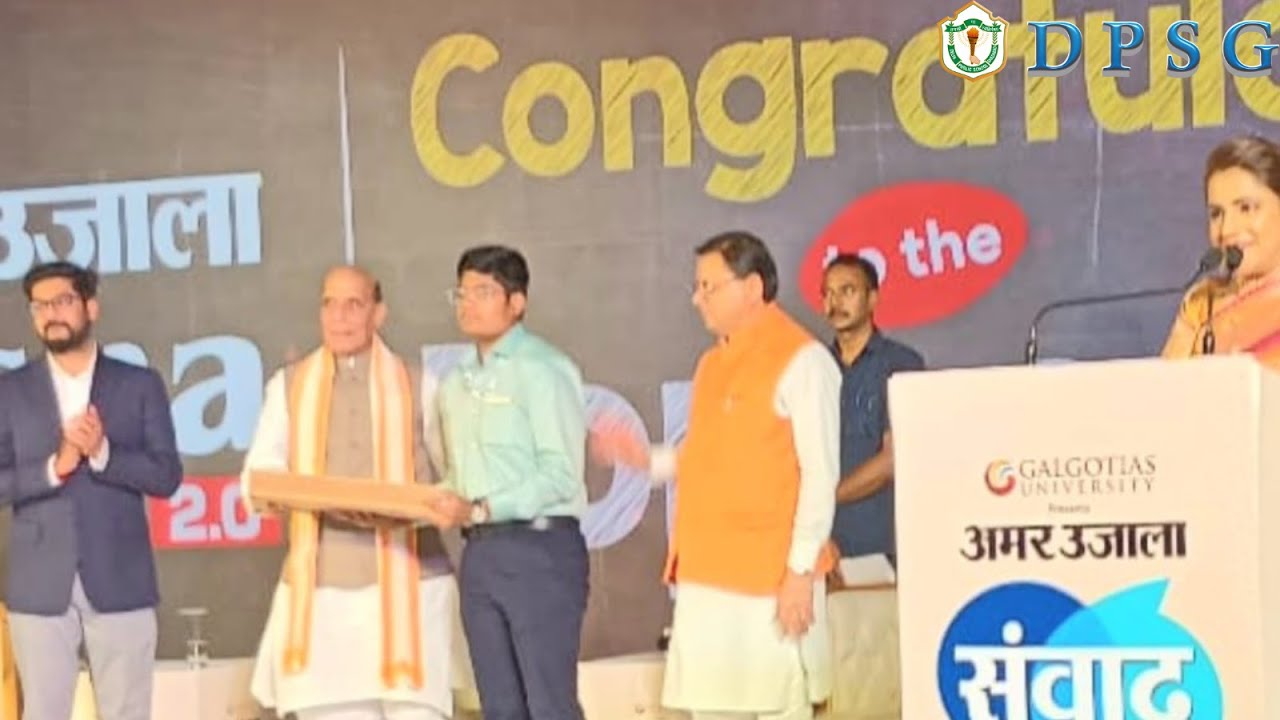 DPSG Meerut Road student awarded by Defence Minister of India and Chief Minister of Uttarakhand
