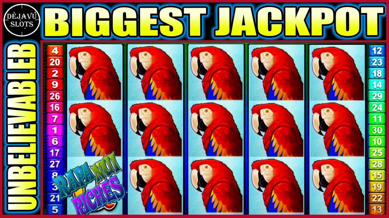 UNBELIEVABLE BIGGEST JACKPOT HANDPAY ON YOUTUBE ON HIGH LIMIT RAPA NUI RICHES SLOT MACHINE
