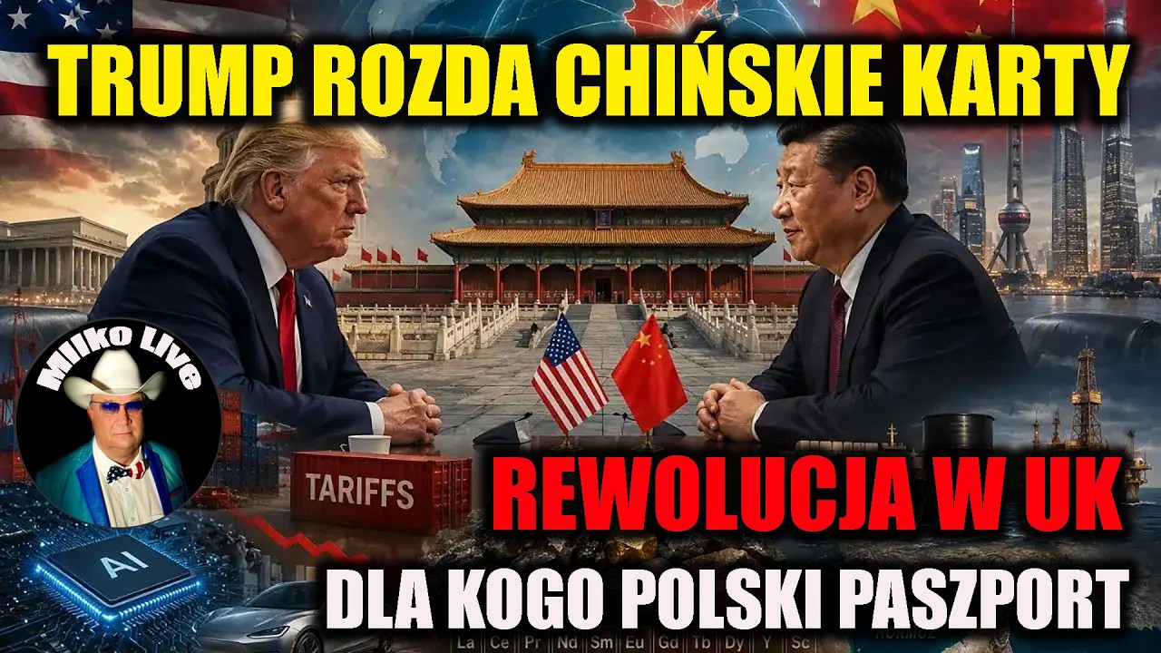 Trump rozda Chińskie karty. Kto dostanie obywatelstwo polskie. Braun rośnie w siłę. Rewolucja w UK