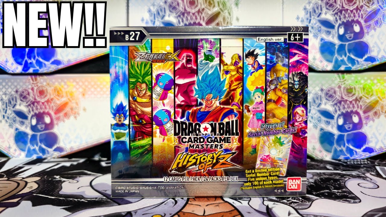 DRAGON BALL MASTERS HISTORY OF Z BOOSTER BOX OPENING OUR FIRST SLR