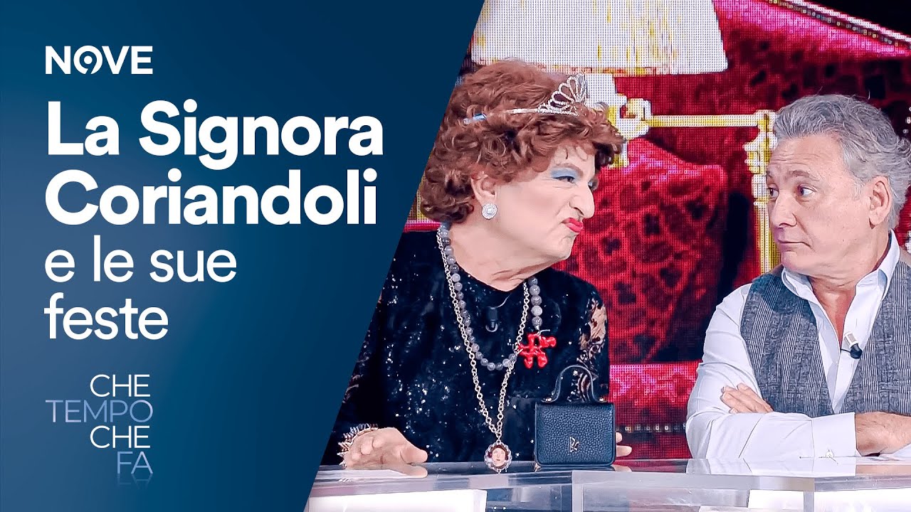 Che tempo che fa | La Signora Coriandoli e le sue feste