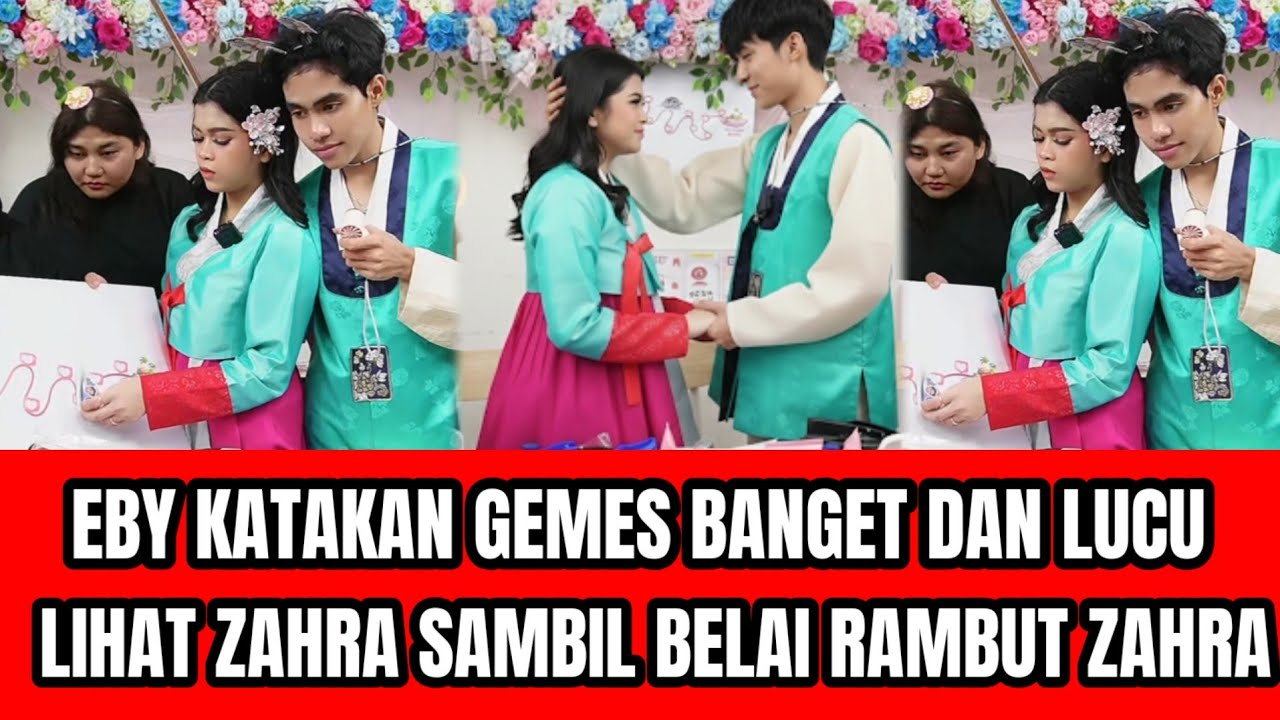 SAKING GEMES DAN LUCU NYA ZAHRA EBY BELAI RAMBUT ZAHRA SAMBIL KATAKAN SAYANG SAMA ZAHRA