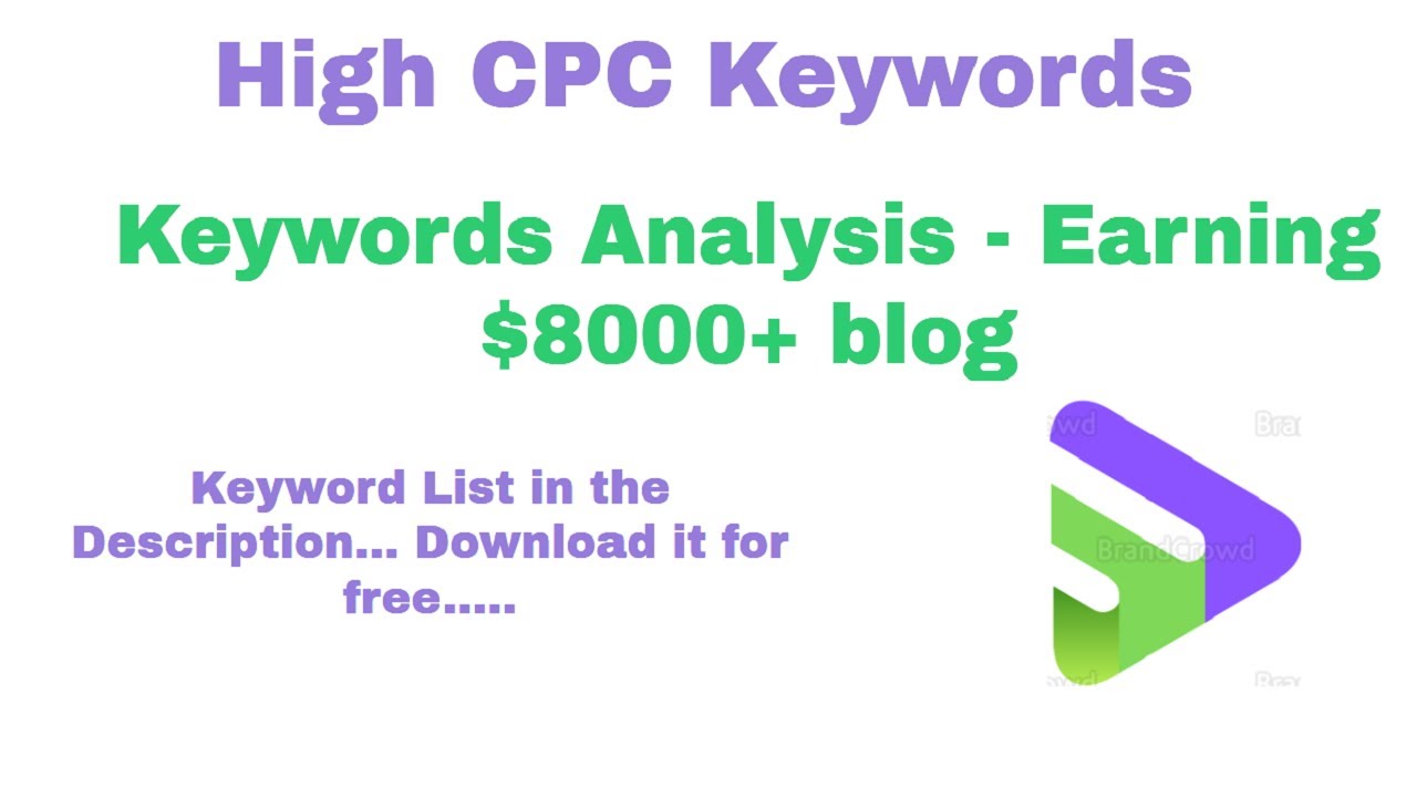 Best high cpc keywords   blogging in 2020 earning $8000+ per month