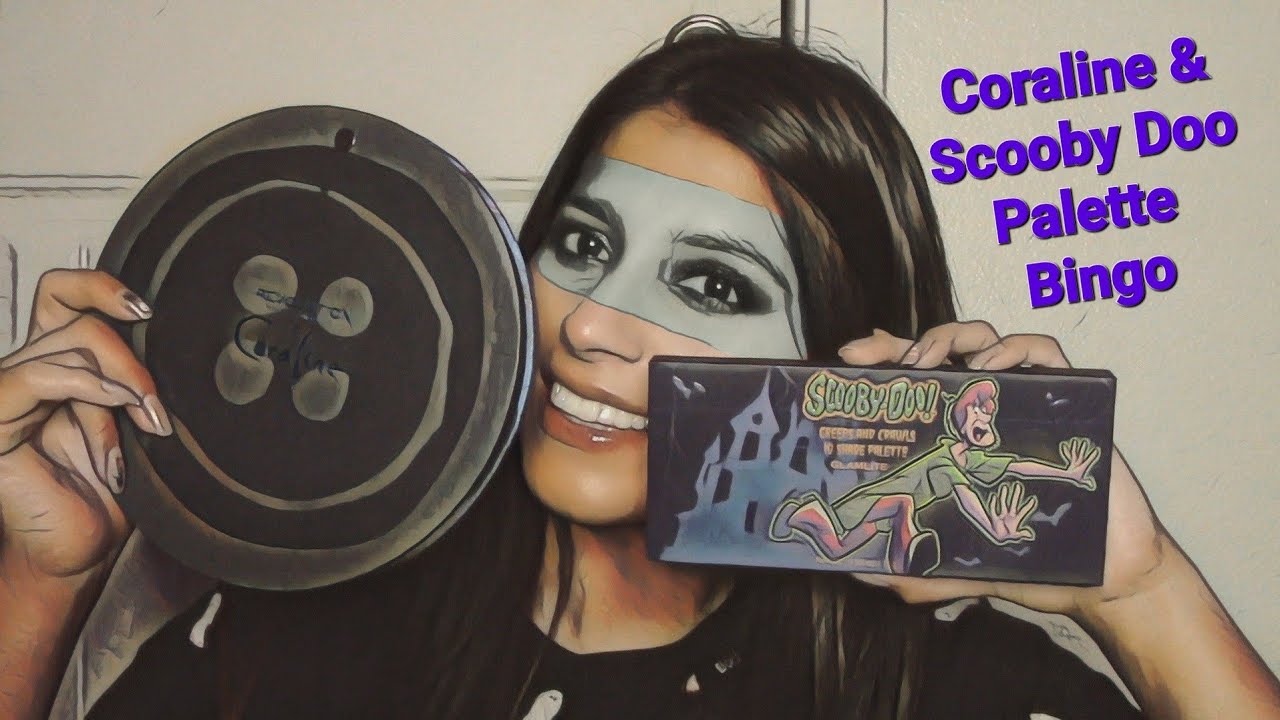 Scooby Doo & Coraline Palette Bingo  | Glamlite & Makeup Revolution Palette Bingo | Halloween Bingo