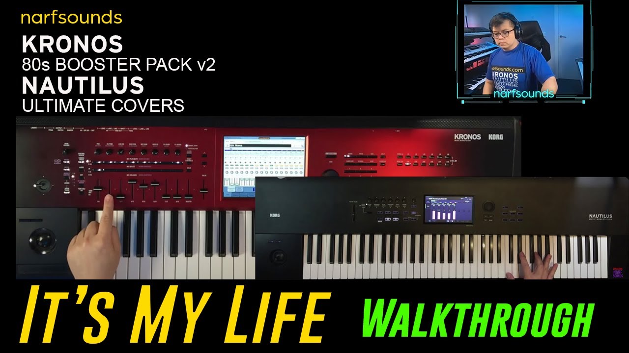 It's My Life Talk Talk WALKTHROUGH| Korg Kronos 80s Booster Pack V2 Eighties Cover Synth Sounds