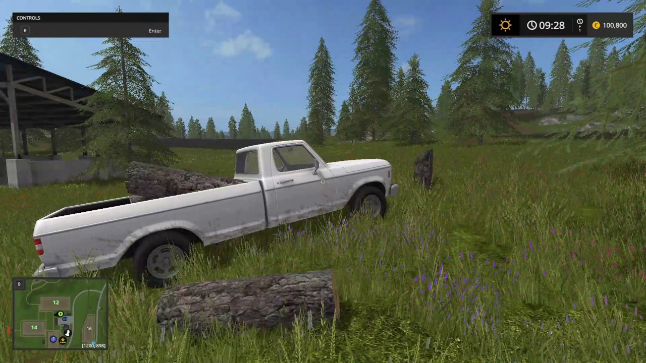 Farming Simulator 17 - Cutting tree whit chainsaw
