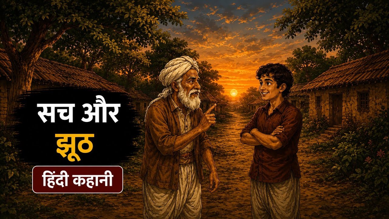 सच और झूठ  | SUCH AUR JHOOT | Hindi Kahani | Moral Story Hindi | Kahani | cartoon story |  Kahani