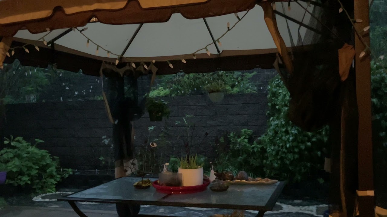 Hawaiian Rain under gazebo - fall asleep, relax