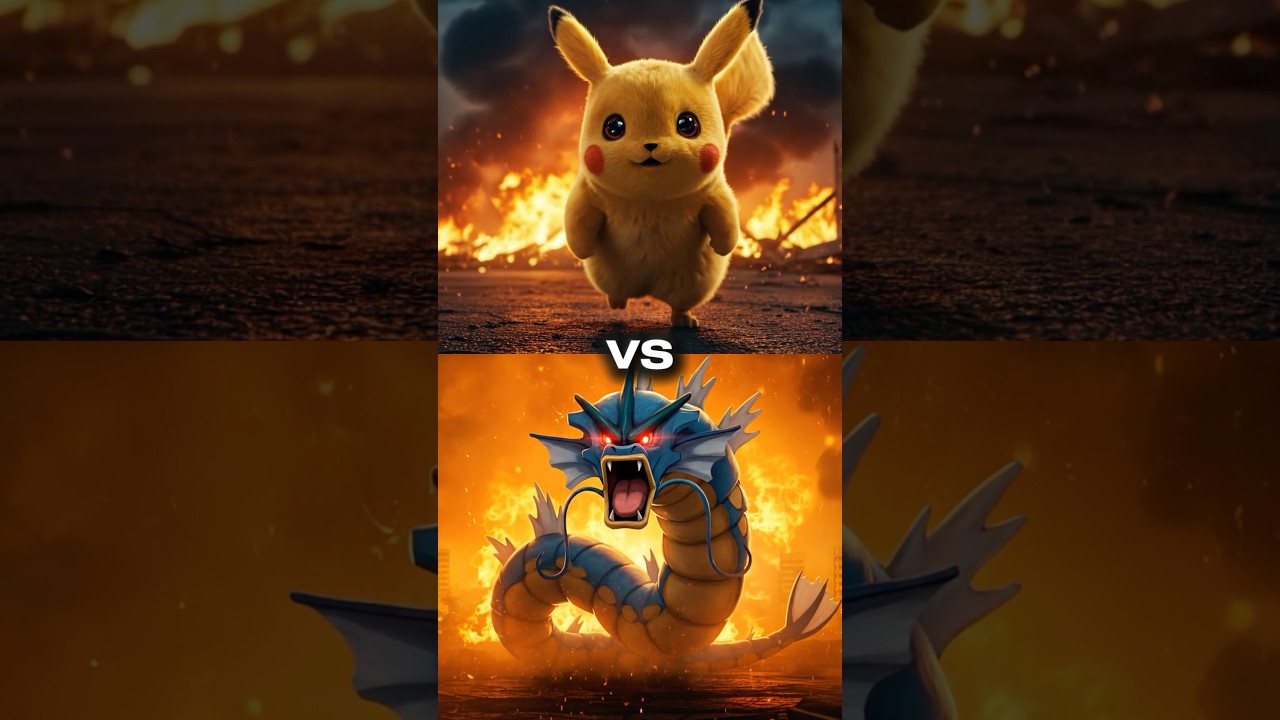 Pikachu vs Gyarados , Charizard, Blastoise&hellip;. #pokemon #pikachu #charizard