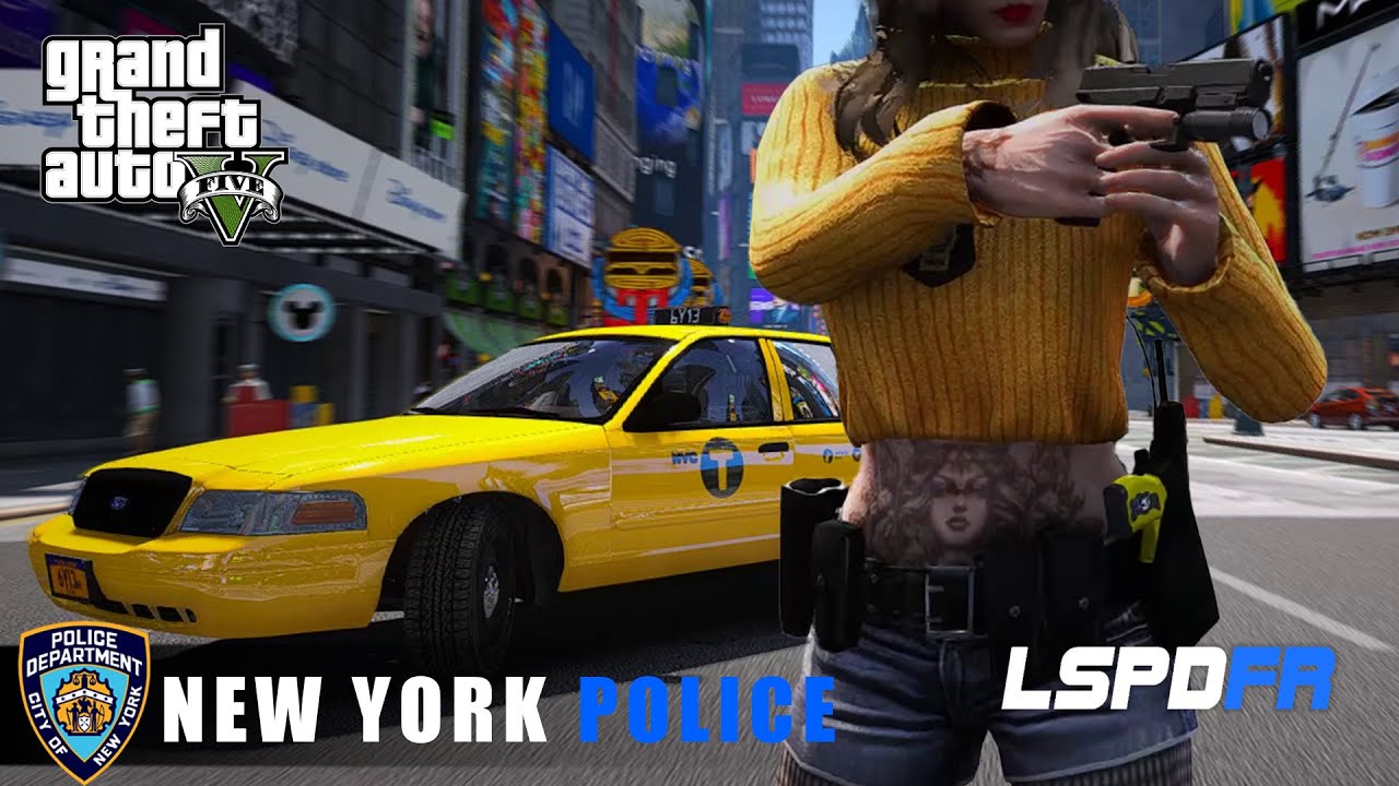 GTA 5 LSPDFR - NYPD Undercover Taxi Patrol [USA] [911]