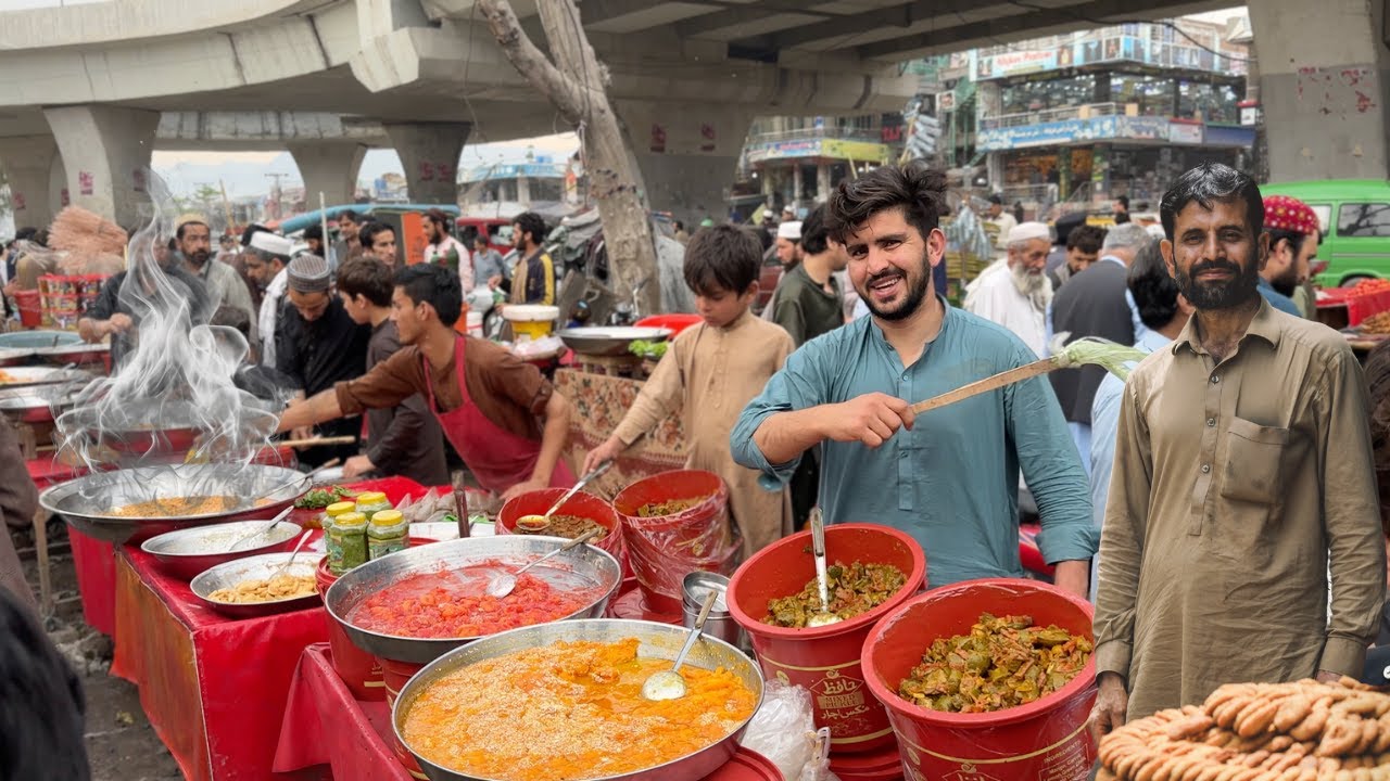 🇵🇰 Рынок Кархано, Пешавар, Пакистан – пешеходная экскурсия в 4K и субтитры