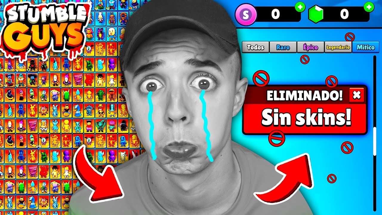 HACKER ELIMINA mis 973 SKINS de STUMBLE GUYS… 😭 *100% real*