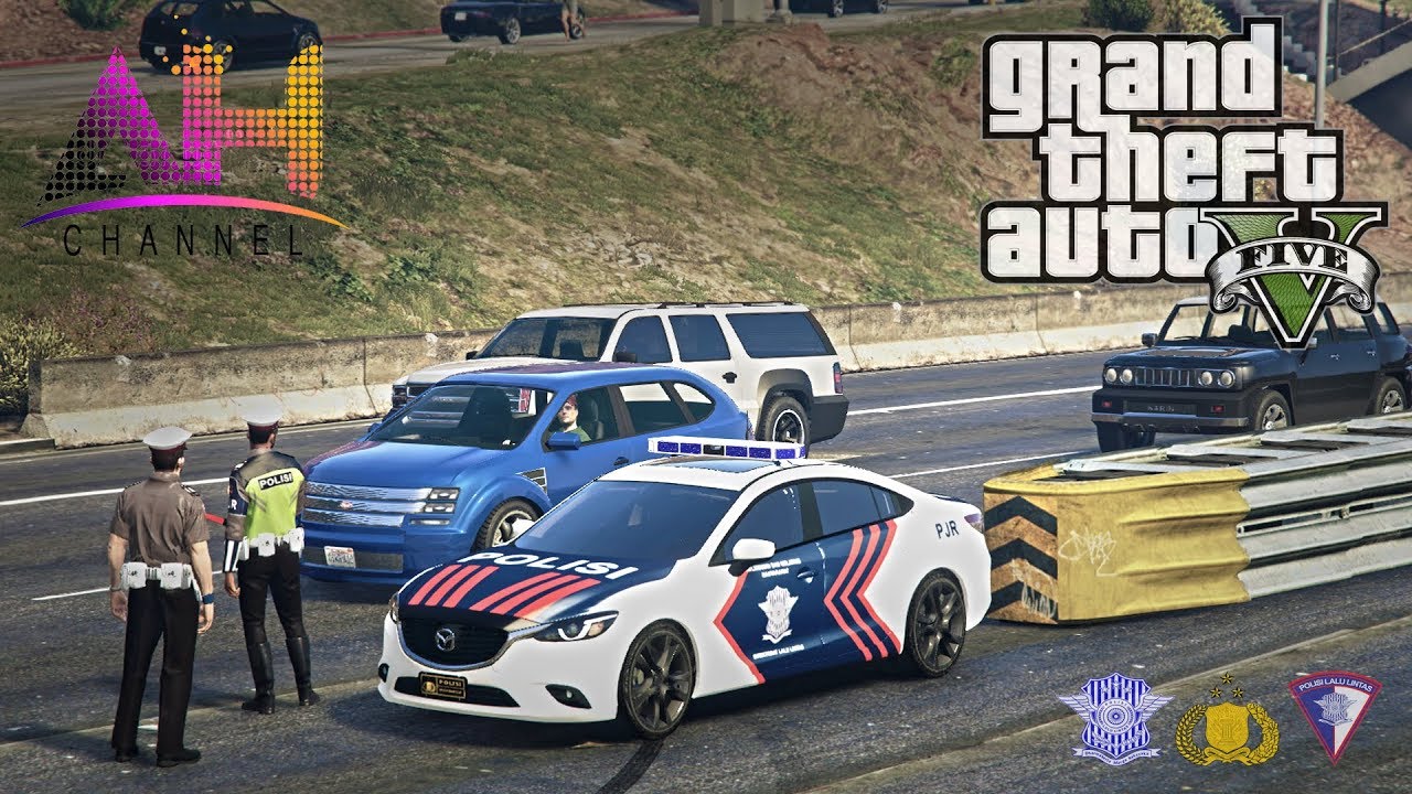 GTA 5 LSPDFR  INDONESIA - EP 05 - Mazda 6 Polisi PJR!! (GTA 5 REAL LIFE PC MOD)