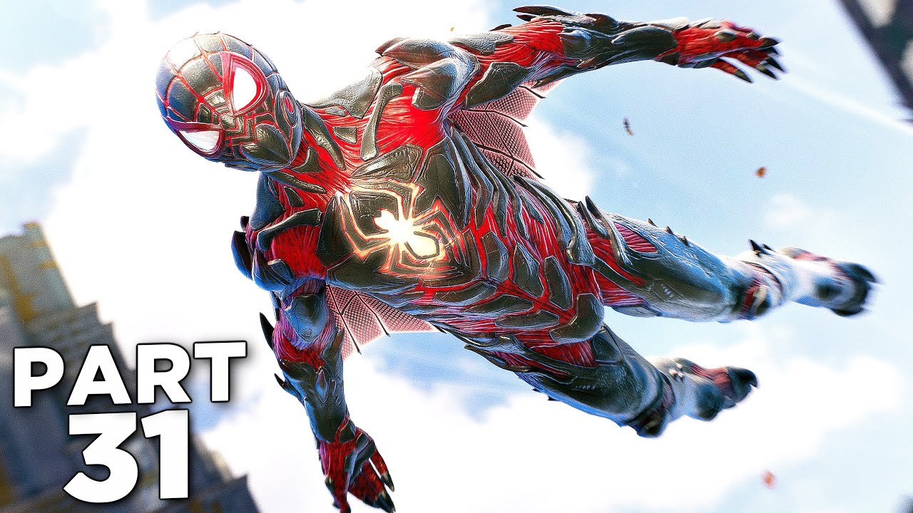 MILES SYMBIOTE SUIT (BIOMECHANICAL) in SPIDER-MAN 2 PS5 Walkthrough Gameplay Part 31 (FULL GAME)