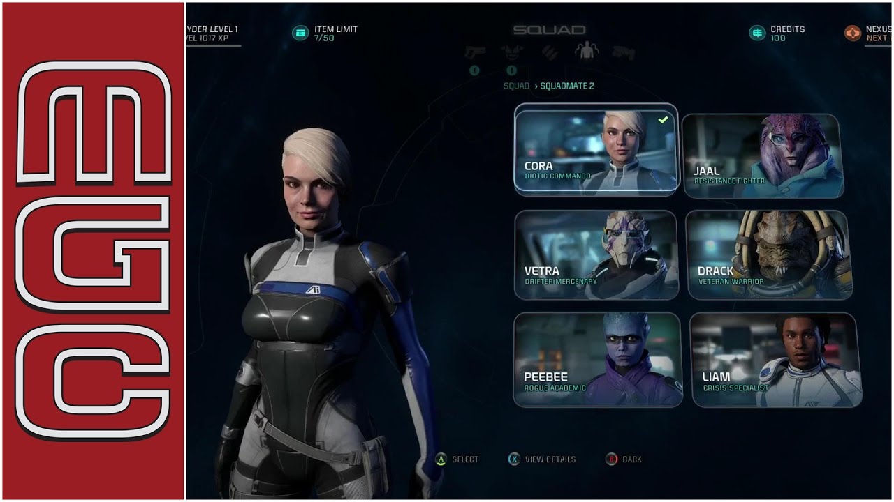 Mass Effect: Andromeda - Overkill Breakdown: Full Squad Mate List, Commands and Profiles