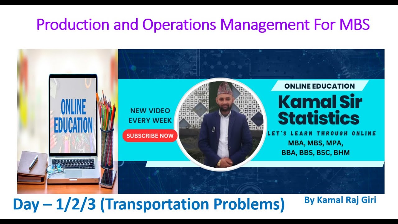 Transportation Problems/ Part 1/ MBS Second Semester/POM/(MBS, MBA, MPA POM Online Class Videos)