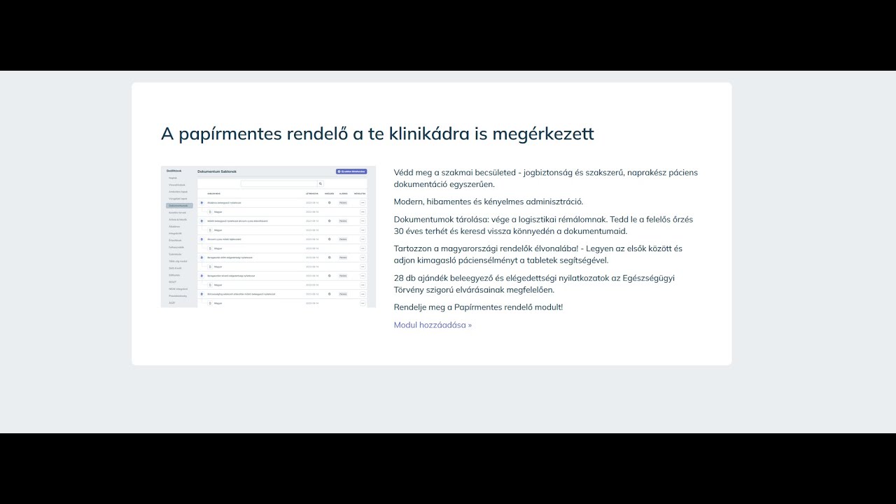 Papírmentes rendelő a Cloudent Dokumentum moduljával!