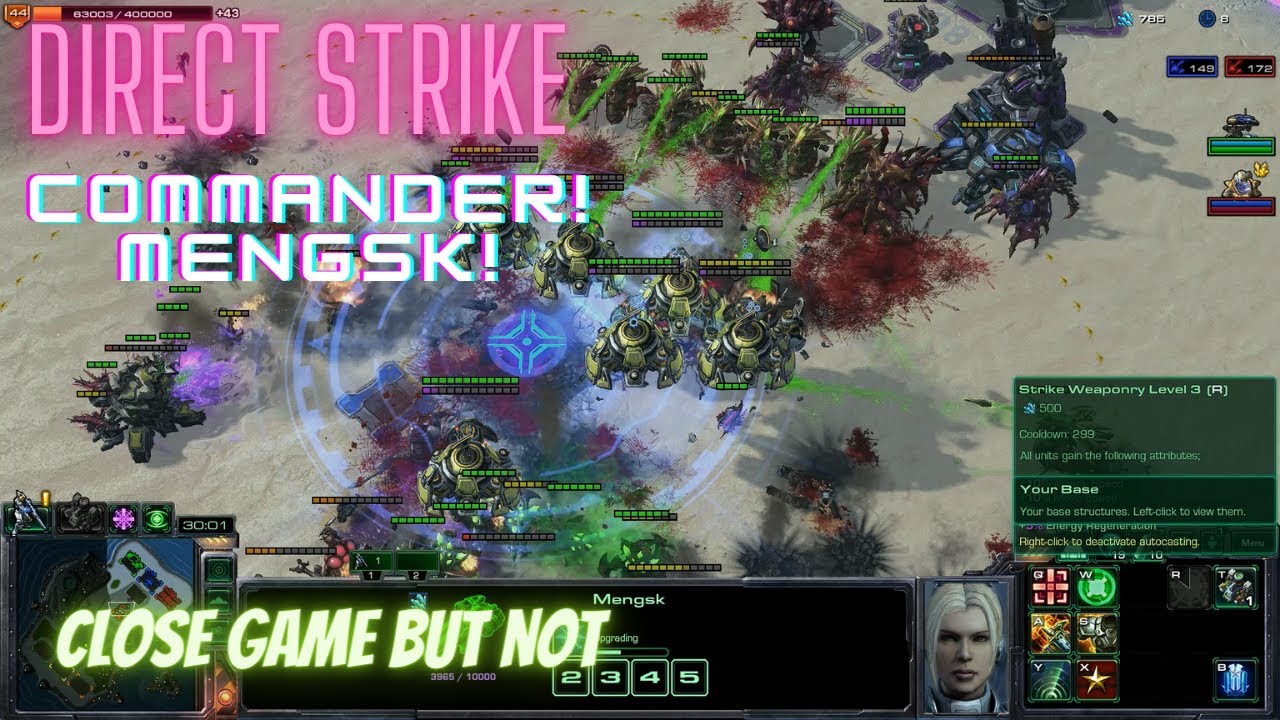 Starcraft 2 Direct Strike Commander Mengsk: Close Game But Not