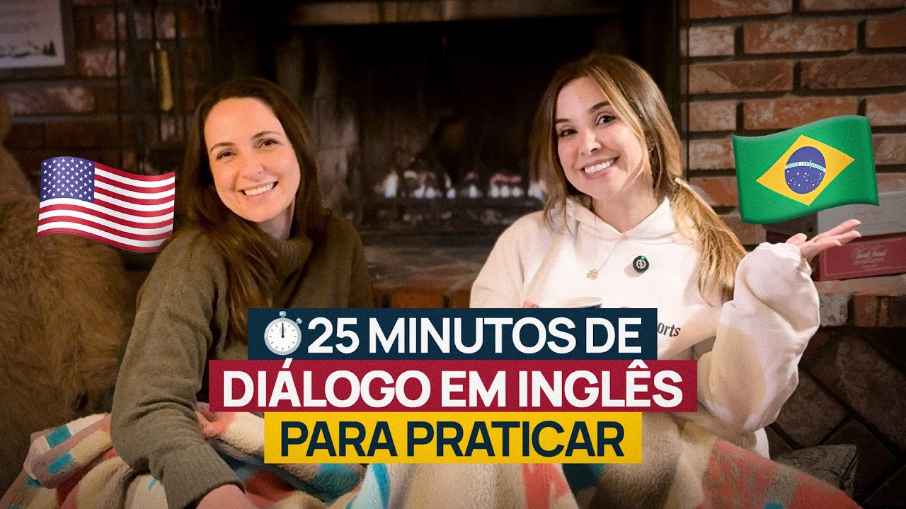 25 minutos de DIÁLOGO EM INGLÊS compreensível para iniciantes