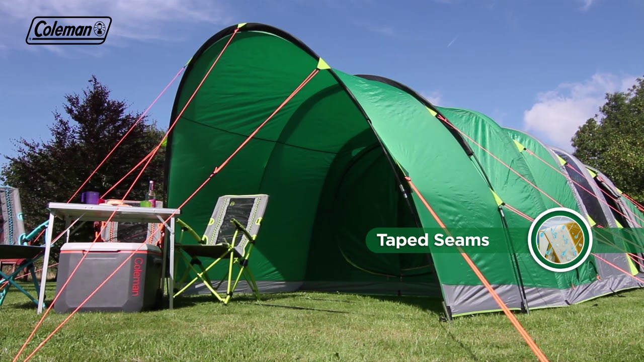 Coleman® FastPitch Air Valdes 6L - inflatable 6 man family tent with Blackout Bedrooms