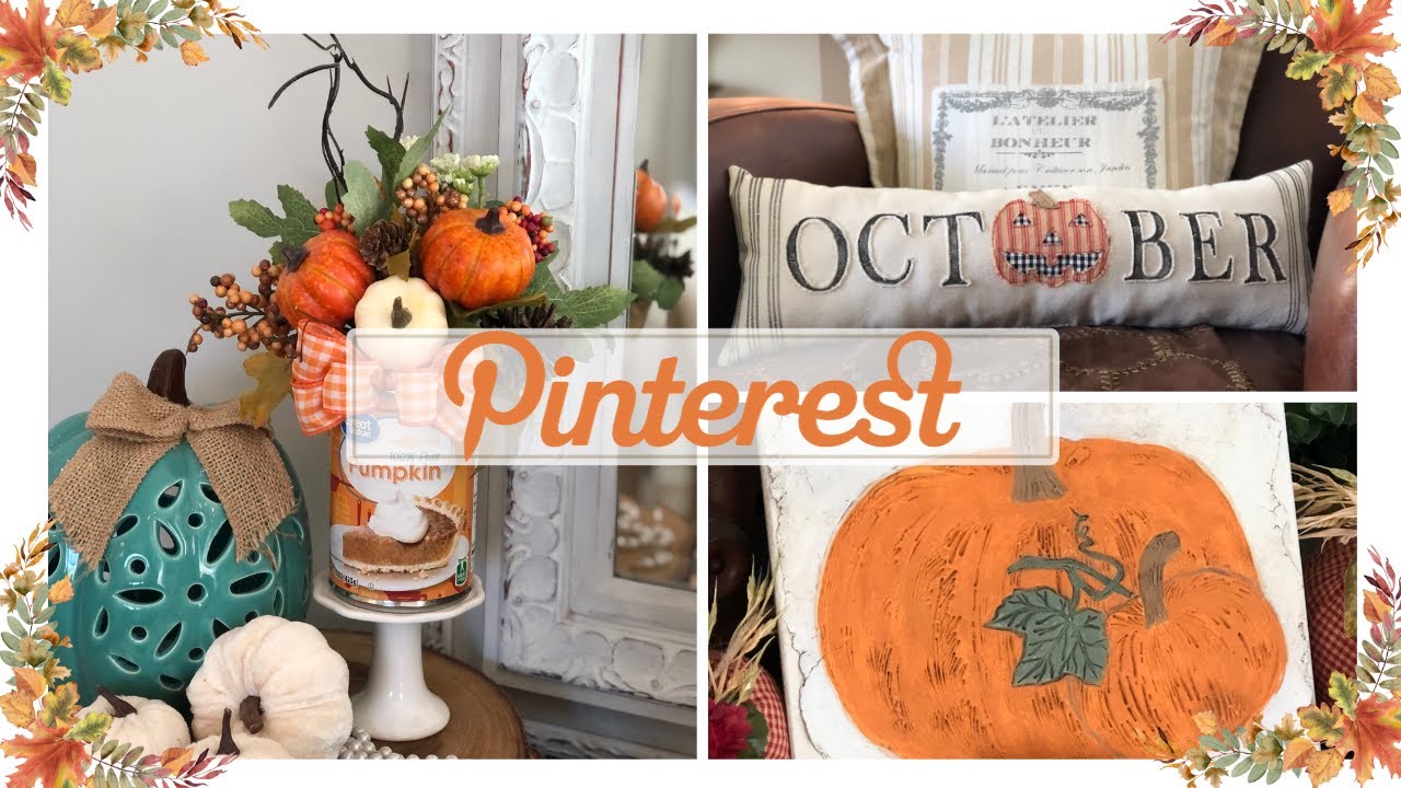 Fall: Inspired by Pinterest | Jack-O-Lantern Pillow | Tin Can Florals | Clay Imprint Pumpkins