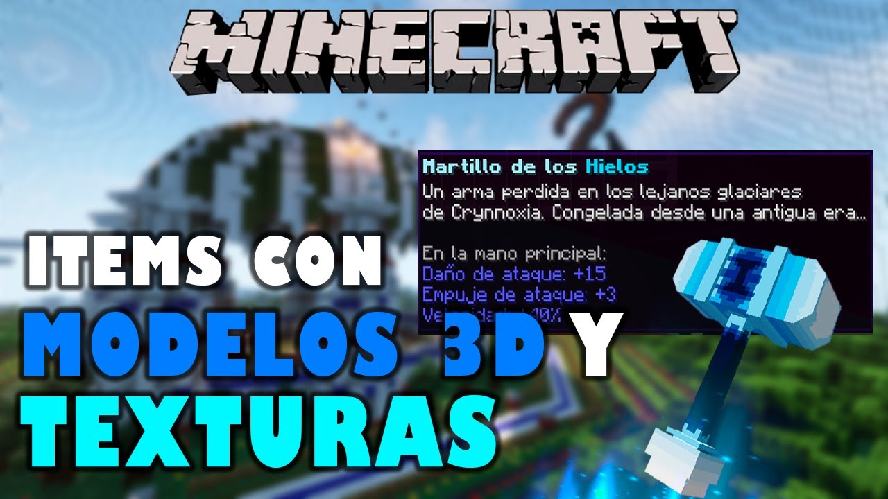 Como Crear ITEMS Personalizados con MODELOS/TEXTURAS - Minecraft