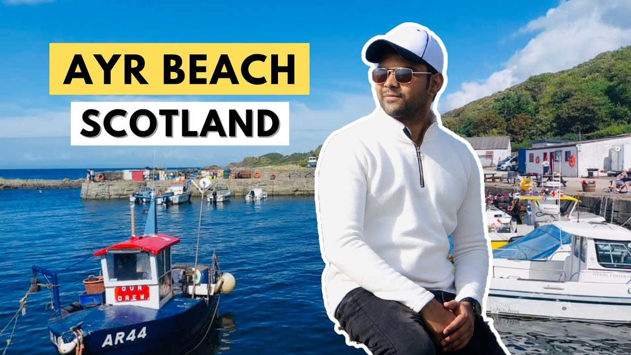 Ayr Beach | 4K Video | Scotland, United Kingdom Full HD | How to travel the world 🌎