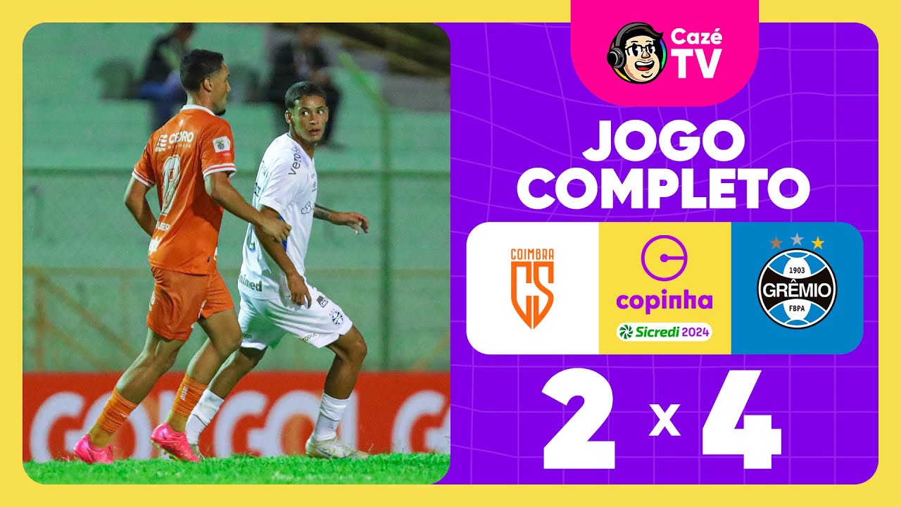 JOGO COMPLETO: GRÊMIO X COIMBRA | TERCEIRA FASE | COPINHA 2024