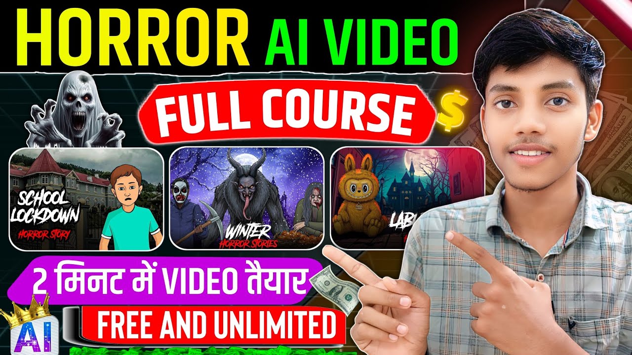 How To Make Horror Ai Video Full Tutorial | Horror Ai Video Kaise banaen | Ai Horror Story Video #ai