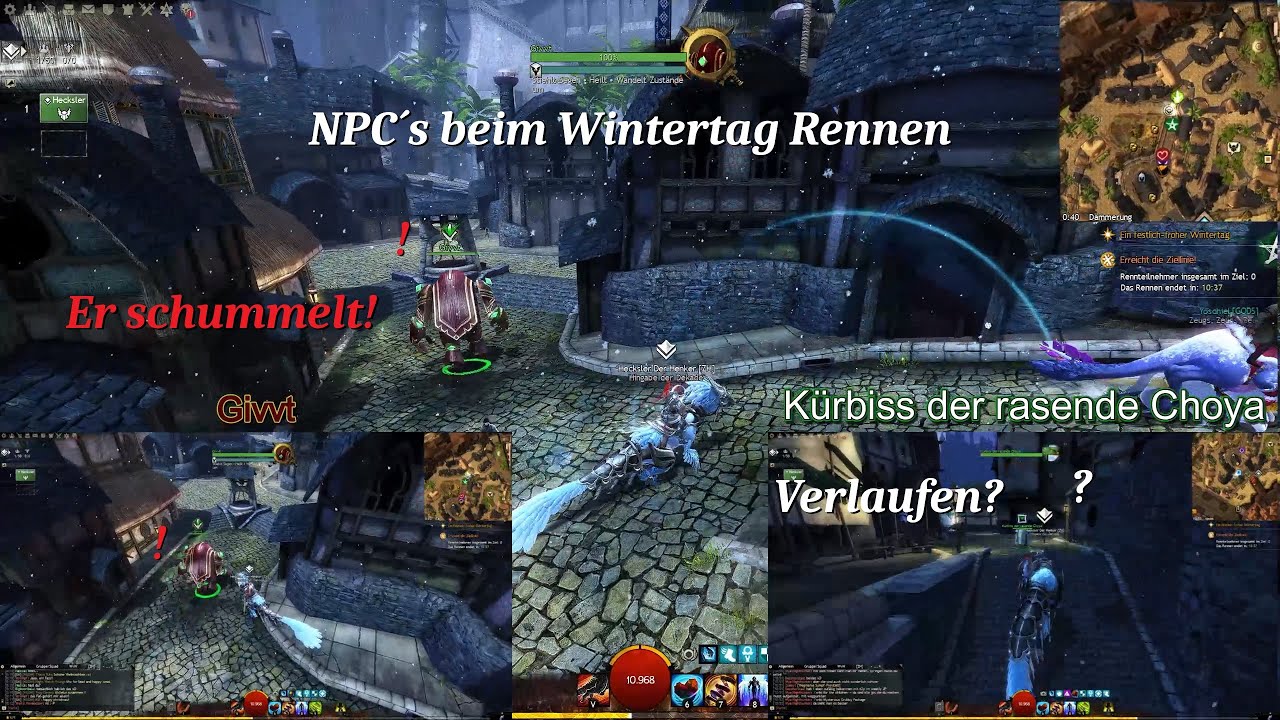 Guild Wars 2 - NPC´s beim Wintertag Rennen
