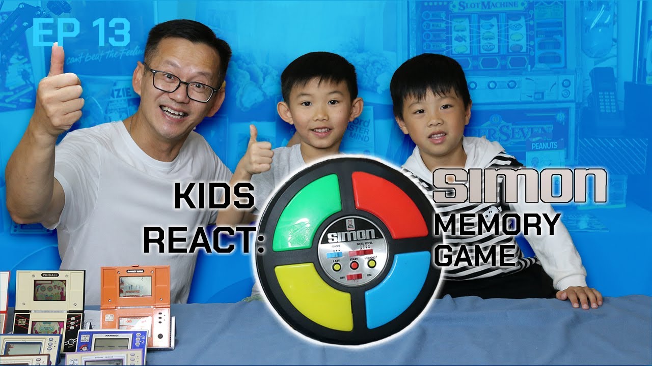 KIDS REACT to SIMON Memory Game | Brain Teaser Toy Review | 1980's Games