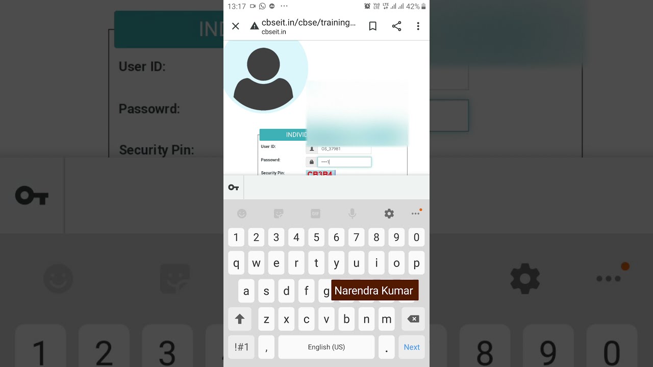 How to login in to CBSE training portal using  login pwd using CBSE credentials