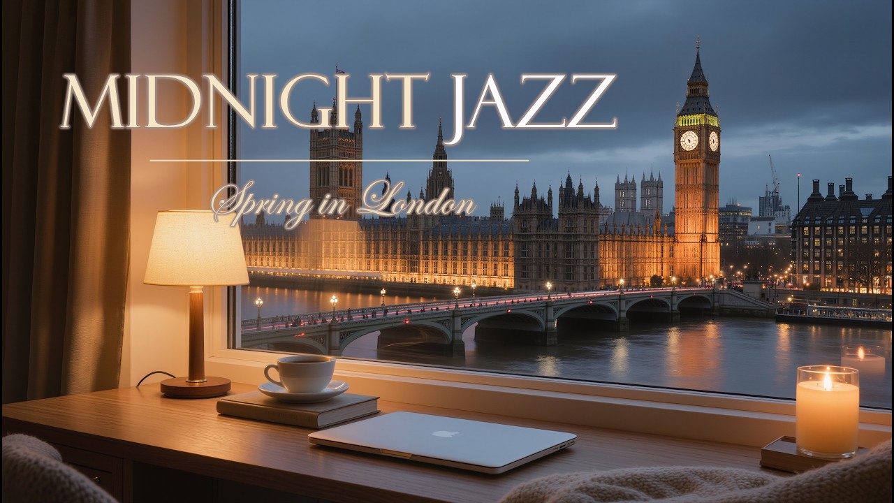 [Jazz] MidNight Jazz 🌙 런던 야경과 함께하는 감성 재즈 플레이리스트 | Relaxing Smooth Jazz for Study, Work & Night Mood