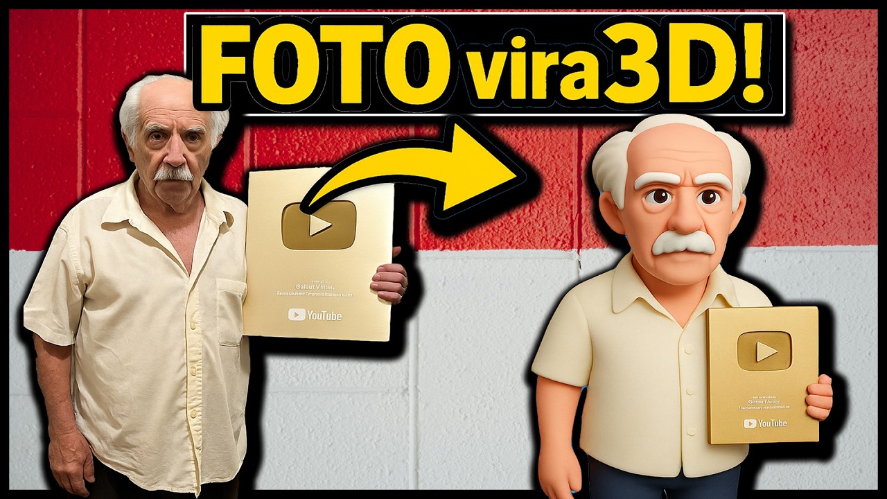 Faça QUALQUER FOTO virar um MODELO 3D em segundos!