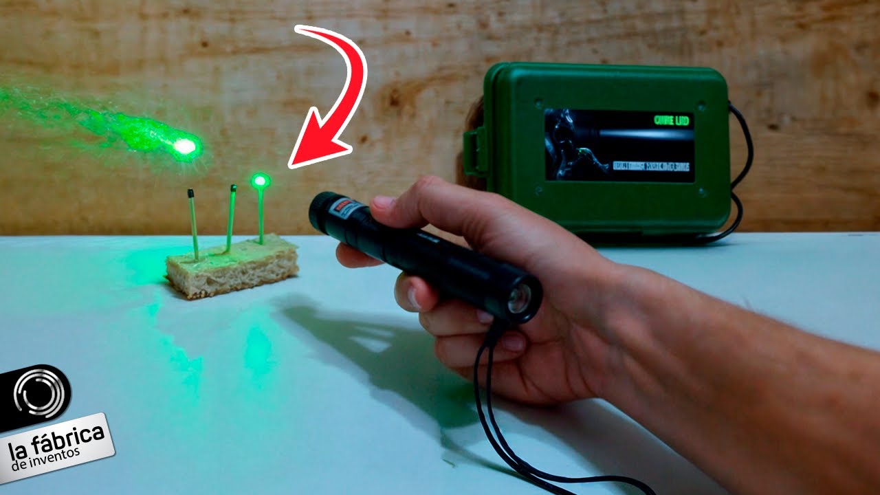 🔴 Unboxing Green Laser 200 mW + Test - Домашние опыты - LlegaExperimentos