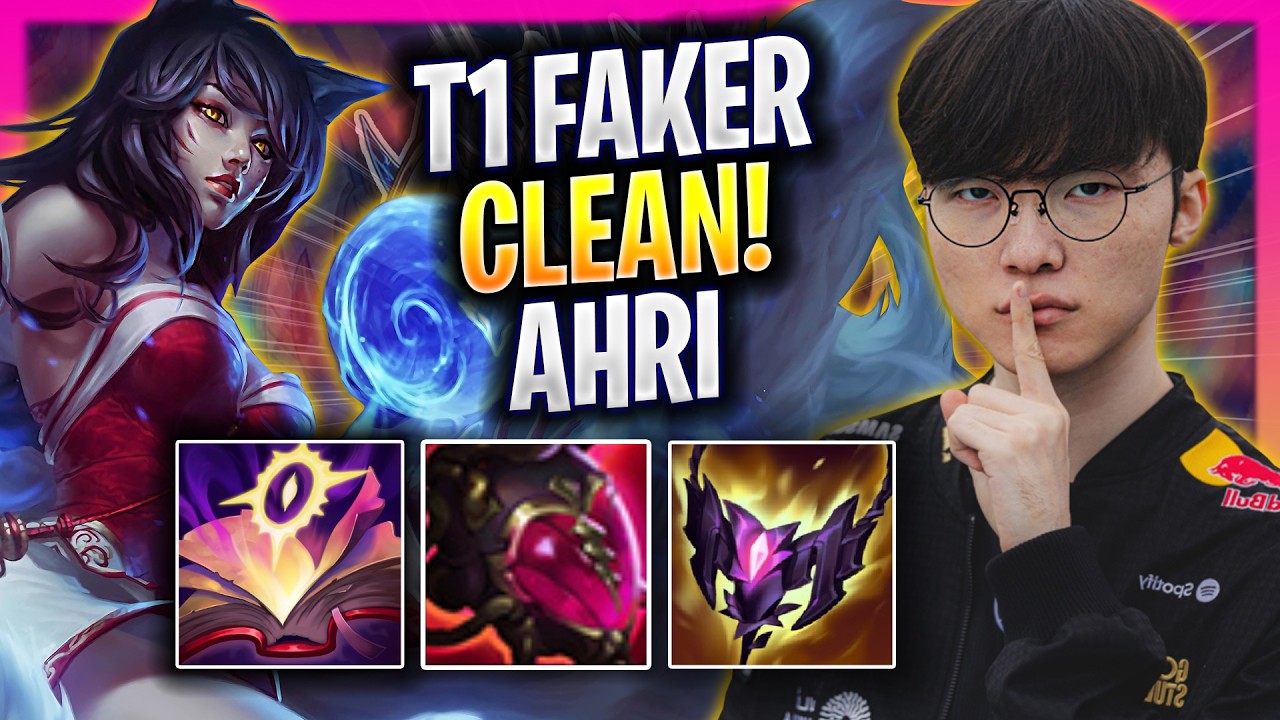 FAKER IS SUPER CLEAN WITH AHRI! - T1 Faker Plays Ahri MID vs Aurora! | Season 2026