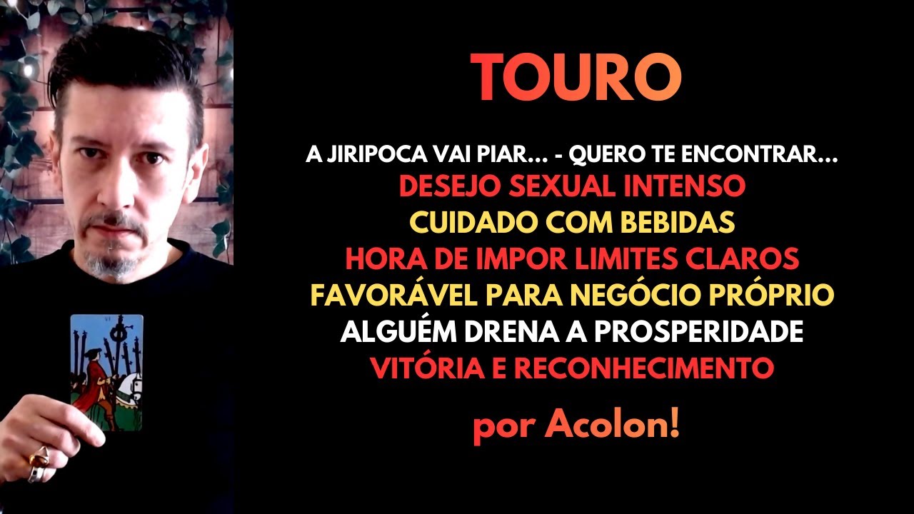 Touro - Desejo Sexual Intenso, Vit&oacute;ria, Reconhecimento #tarot #baralhocigano #touro #signodetouro